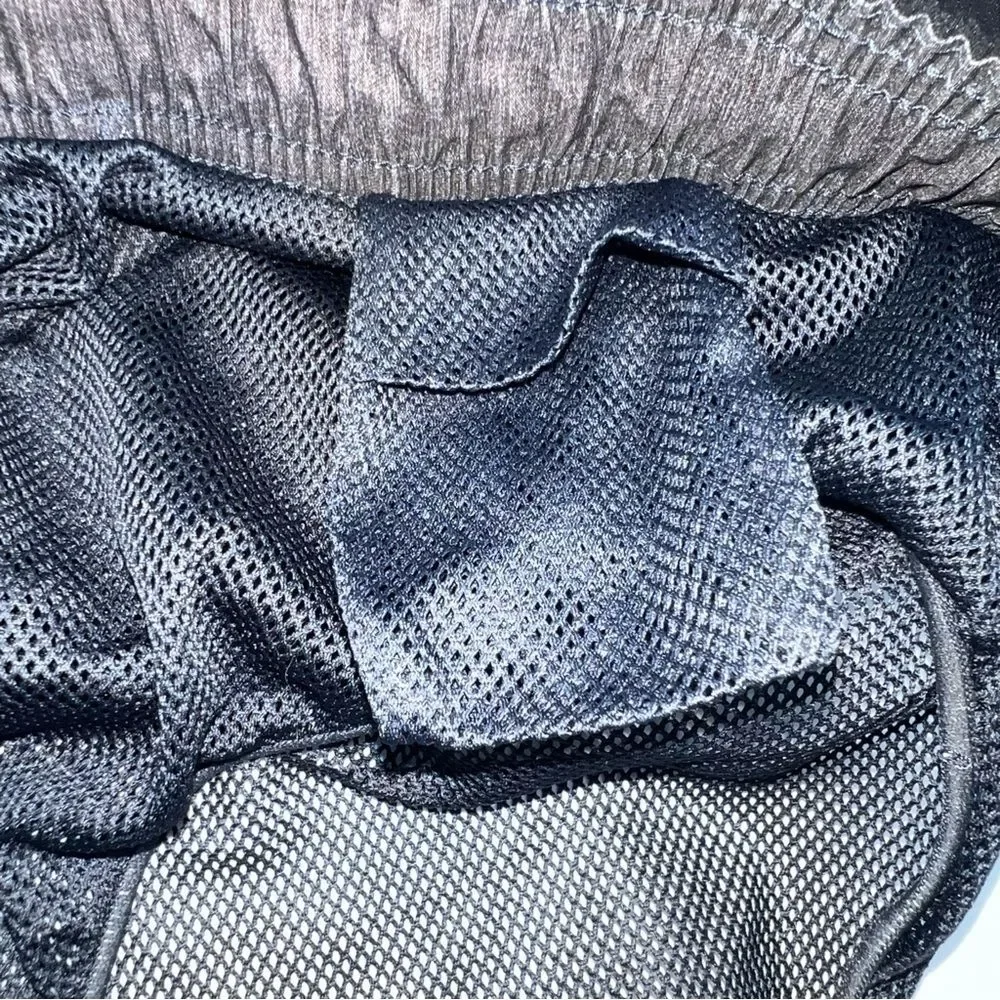 Speedo Men's Gray and Black Swim Board Shorts-Size L
